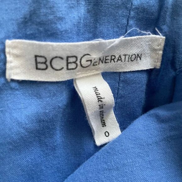 BCBGeneration Striped Dress Blue White Size 0 - Picture 7 of 7